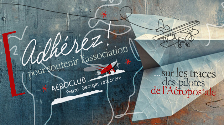 Visuel artistique réalisé pour le Raid Latécoère-Aéropostale par l’Atelier Esther